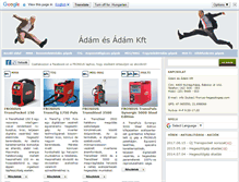 Tablet Screenshot of fronius-hegesztogep.com